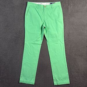 Vineyard Vines Pants Mens 32x32 Green Breaker Slim Fit Chinos Preppy Casual
